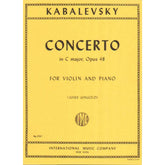 Kabalevsky, Dmitri - Concerto in C Major, Op 48 - Violin and Piano - edited by Josef Gingold - International Music Co