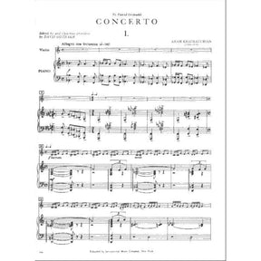 Khachaturian, Aram - Concerto for Violin and Piano - edited by David Oistrakh - International Music Co
