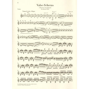 Tchaikovsky, P.I. - Valse-Scherzo, Opus 34 - for Violin and Piano - edited by Komarov and Turban - G Henle Verlag URTEXT