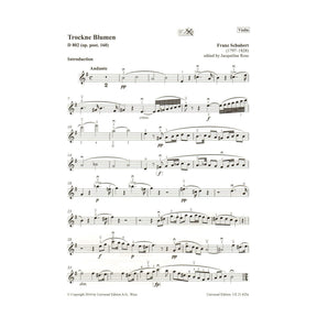 Schubert, Franz - Trockne Blumen, D 802 - Theme and Variations - for Violin and Piano - Universal Edition