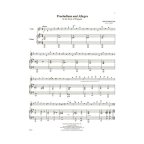 Kreisler, Fritz - Praeludium and Allegro - Violin and Piano - Book/Online Audio - Carl Fischer Edition