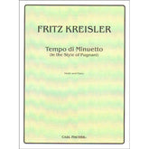 Kreisler, Fritz - Tempo di Minuetto - Violin and Piano - Carl Fischer Edition