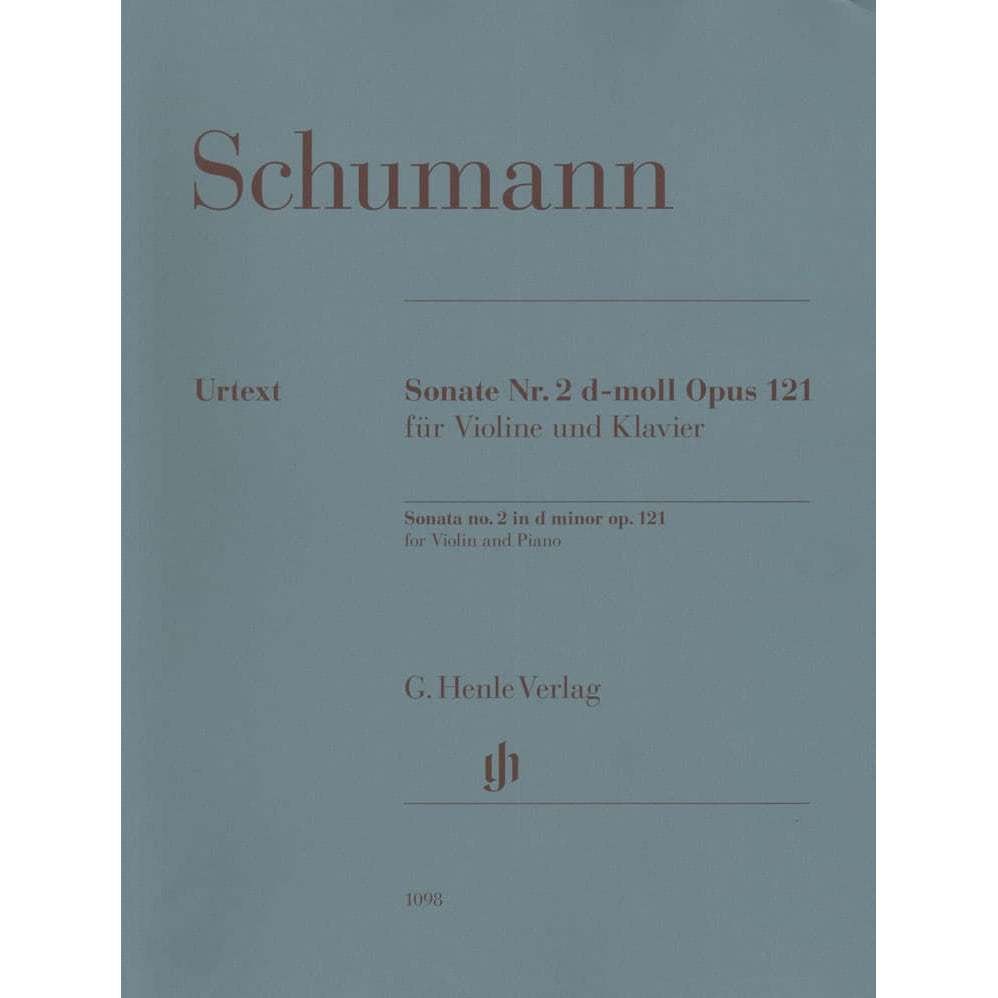 Schumann, Robert - Sonata No 2 in D minor, Op 121 - for Violin and Piano - edited by Ernst Herttrich - G Henle Verlag URTEXT