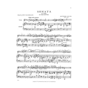 LeClair, Jean-Marie - Sonata in D Major, Op 9, No 3 - Violin and Piano - edited by Zino Francescatti - International Music Co