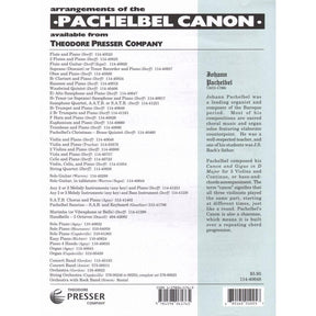 Pachelbel, Johann - Canon in D for Violin and Piano - arranged by Daniel Dorff - Theodore Presser Company