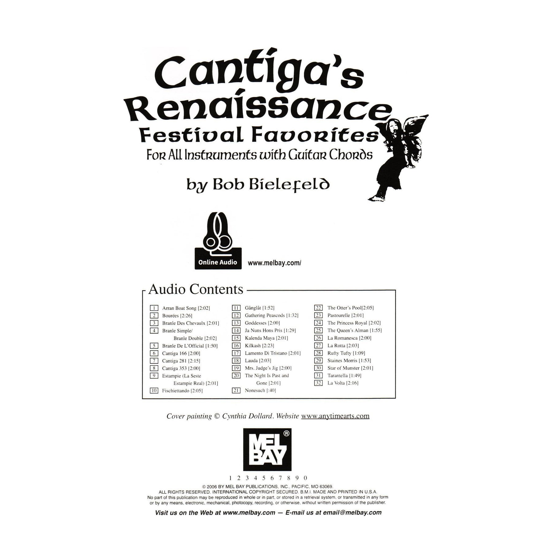 Bielefeld, Robert - Cantiga's Renaissance Festival Favorites for All Instruments - Treble Clef with Guitar Chords and Online Audio - Mel Bay Publication