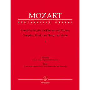 Mozart, WA - Complete Works for Piano and Violin, Volume 1: Early Sonatas - Barenreiter