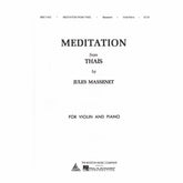 Massenet, Jules - Méditation from "Thaïs" - Violin and Piano - M P Marsick - Boston Music Co