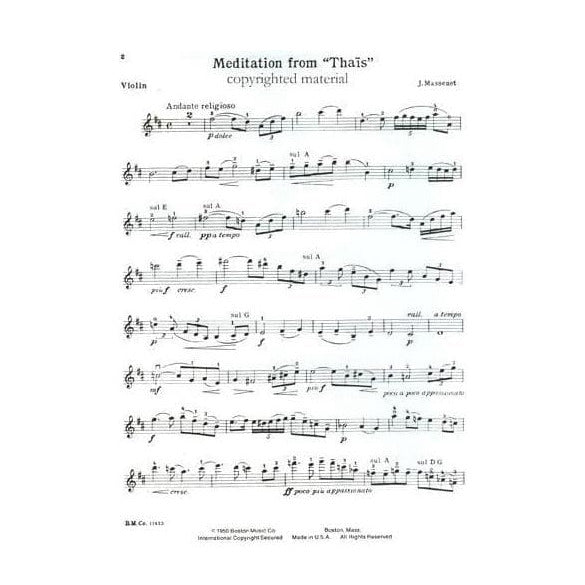 Massenet, Jules - Méditation from 