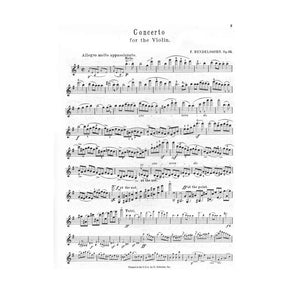 Mendelssohn, Felix - Concerto in E minor, Op 64 - Violin and Piano - edited by Henry Schradieck - G Schirmer Edition