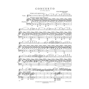 Mendelssohn, Felix - Concerto in e minor, Op 64 - Violin and Piano - edited by Zino Francescatti - International Music Co