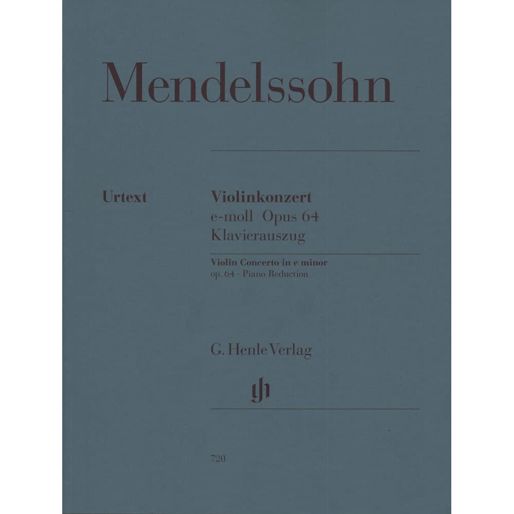Mendelssohn, Felix - Concerto in E Minor, Op 64 - Violin and Piano - edited by Ullrich Scheideler - G Henle Verlag URTEXT