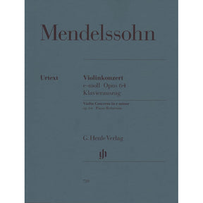 Mendelssohn, Felix - Concerto in E Minor, Op 64 - Violin and Piano - edited by Ullrich Scheideler - G Henle Verlag URTEXT