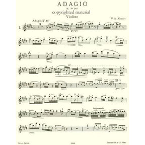 Mozart, WA - Adagio, K 261, and Two Rondos, K 269 and 373 - Violin and Piano - edited by Klengel - Edition Peters