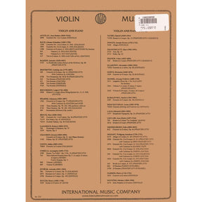 Mozart, WA - Concerto No 2 In D Major, K 211 - Violin and Piano - edited by Zino Francescatti - International Music Company