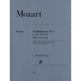 Mozart, WA - Concerto No 3 in G Major, K 216 - Violin and Piano - edited by Wolf-Dieter Seiffert - G Henle Verlag URTEXT