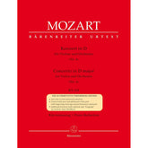Mozart, WA - Concerto No 4 in D Major, K 218 - Violin and Piano - edited by Mahling et al - cadenzas by Joachim et al - Bärenreiter Verlag URTEXT