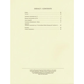 Mendelssohn, Felix - Complete Works, Volume 2 - Op. 17, Op. 109, Assai Tranquillo, Variationen - for Cello and Piano - Barenreiter URTEXT