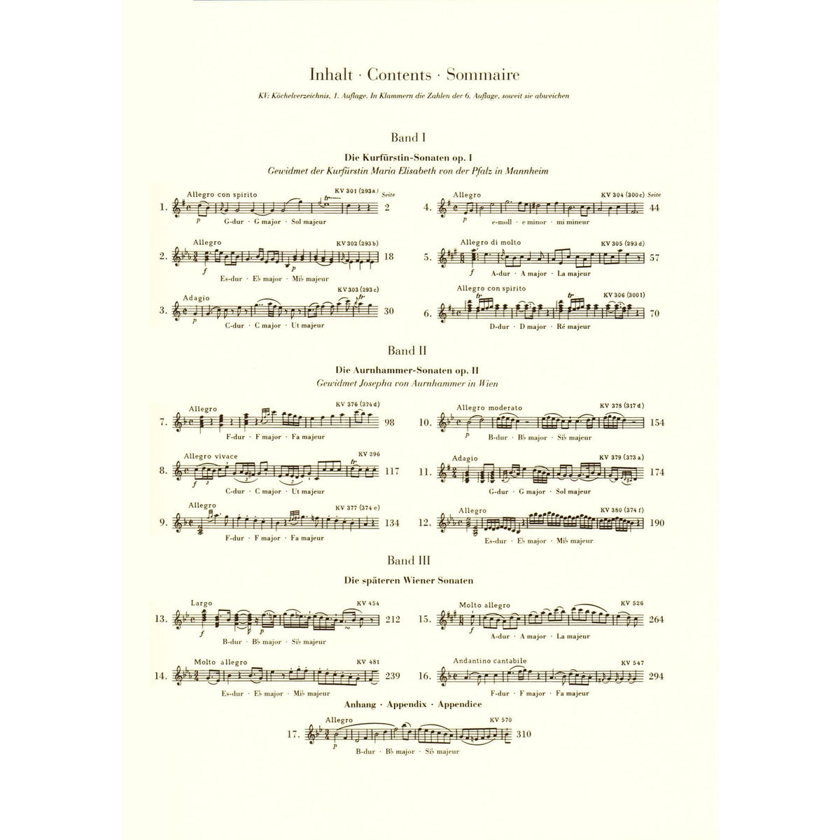 Mozart, WA - Sixteen Sonatas, Volume 3 - Violin and Piano - edited by Wolf-Dieter Seiffert - G Henle Verlag URTEXT
