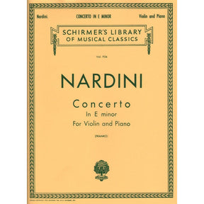 Nardini, Pietro - Concerto in E Minor - for Violin - edited by Sam Franko - G Schirmer