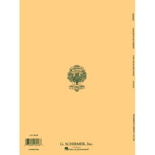 Nardini, Pietro - Concerto in E Minor - for Violin - edited by Sam Franko - G Schirmer