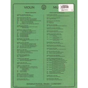 Paganini, Niccolo - The Carnival of Venice, Op10 (20 Variations) -  for Violin and Piano - edited by Zino Francescatti - International Music Company