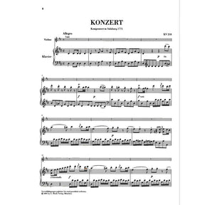 Mozart, WA - Concerto No 4 in D Major, K 218 - for Violin and Piano - edited by Wolf-Dieter Seiffert and Siegfried Petrenz - G Henle Verlag URTEXT