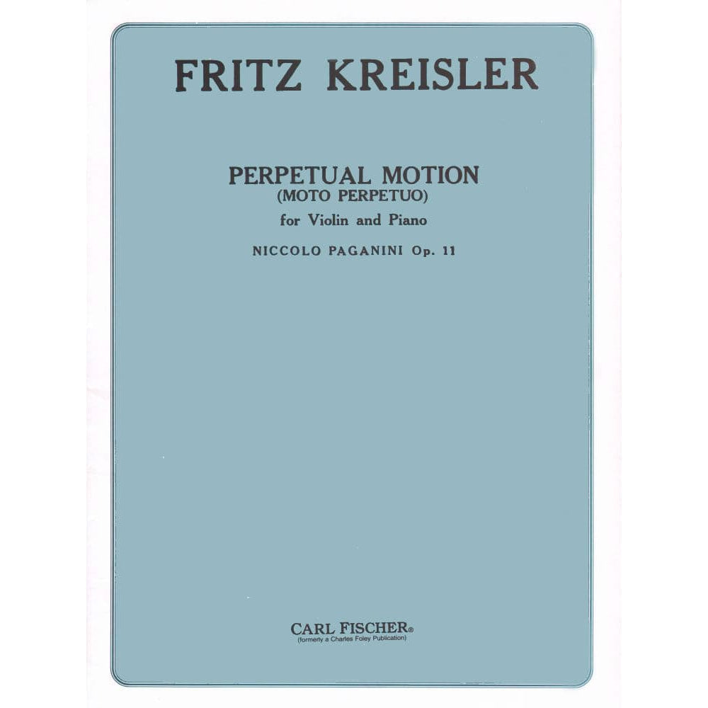 Paganini, Niccolo - Moto Perpetuo (Perpetual Motion), Op 11 - for Violin and Piano - Carl Fischer