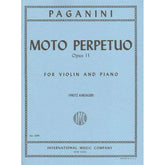 Paganini, Niccolò - Moto Perpetuo (Perpetual Motion), Op 11 - Violin and Piano - International Music Company