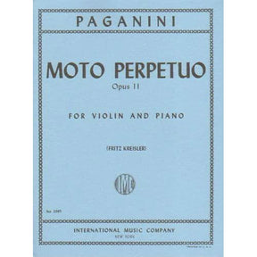 Paganini, Niccolò - Moto Perpetuo (Perpetual Motion), Op 11 - Violin and Piano - International Music Company