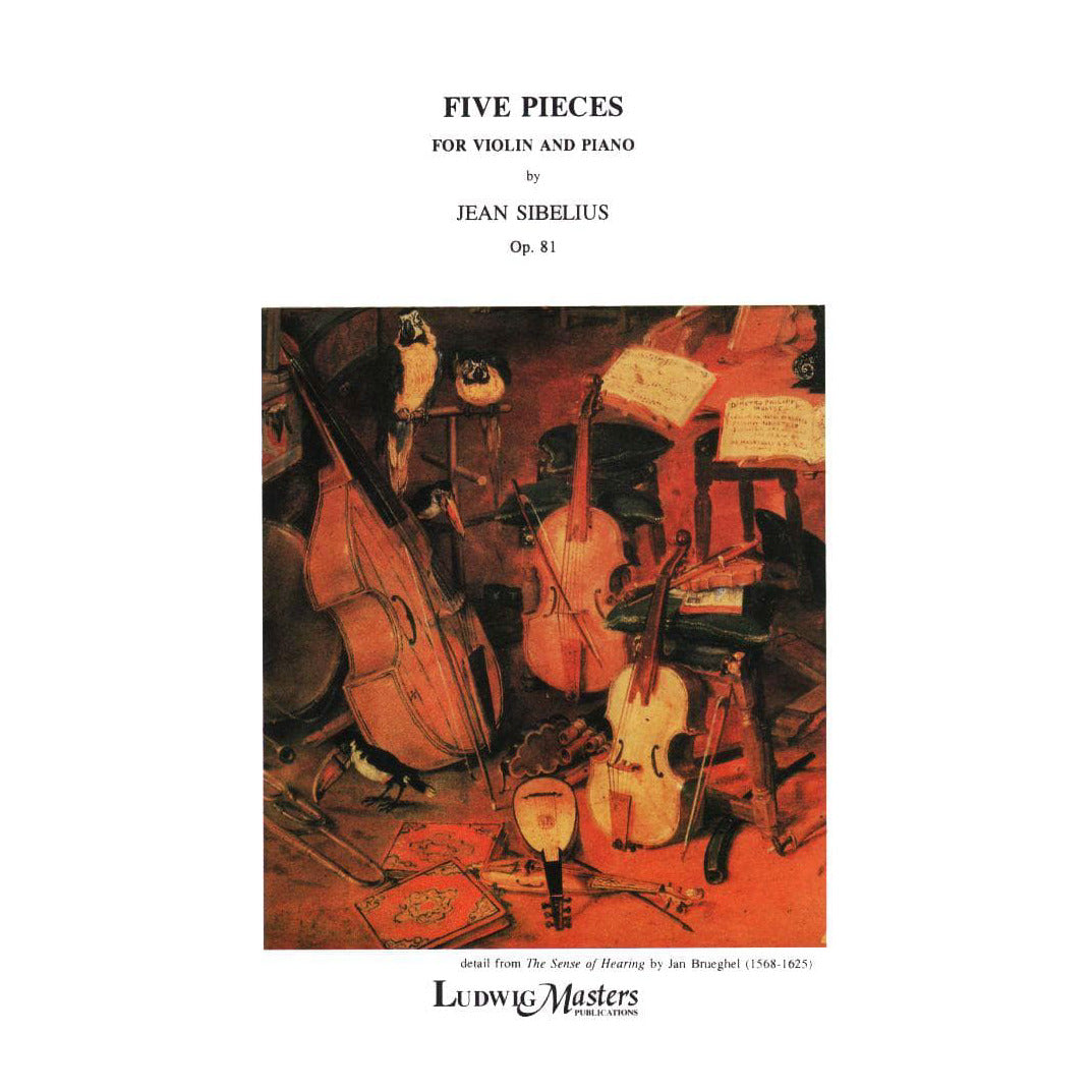 Sibelius, Jean - 5 Pieces for Violin and Piano, op 81 - Masters Music Publications, Inc
