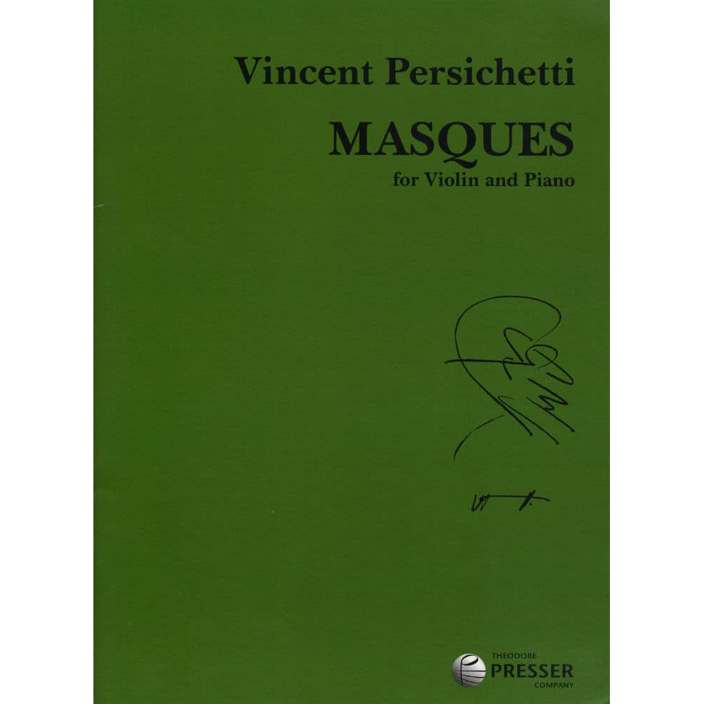 Persichetti - Masques, Op 99 For Violin and Piano Published by Elkan-Vogel Inc