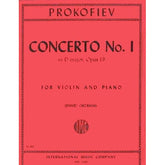 Prokofiev, Serge - Concerto No 1 In D Major Op 19 - for Violin - Arranged by David Oistrakh - International Music Company