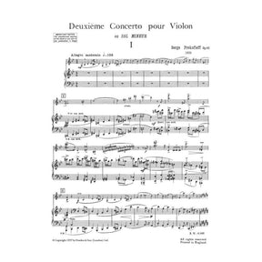 Prokofiev, Sergei - Concerto No 2 In G Minor, Op 63 - for Violin and Piano - Boosey & Hawkes