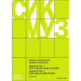 Prokofiev, Serge - Violin Sonata No 2 in D Major, Op 94a - Violin and Piano - edited by David Oistrakh - Sikorski