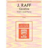 Raff, Joseph Joachim- Cavatina, Op 85, No3 for Violin and Piano - edited by George Perlman - Carl Fischer