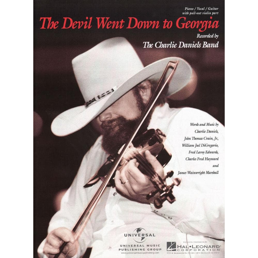 Charlie Daniels Band - Devil Went Down to Georgia for Piano, Vocal and Guitar with Violin Part - Hal Leonard Publication