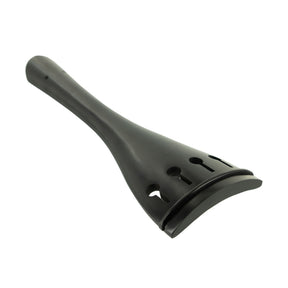 Ebony Double Bass Tailpiece with Perpendicular (visible) Tailgut Holes – 3/4 Size
