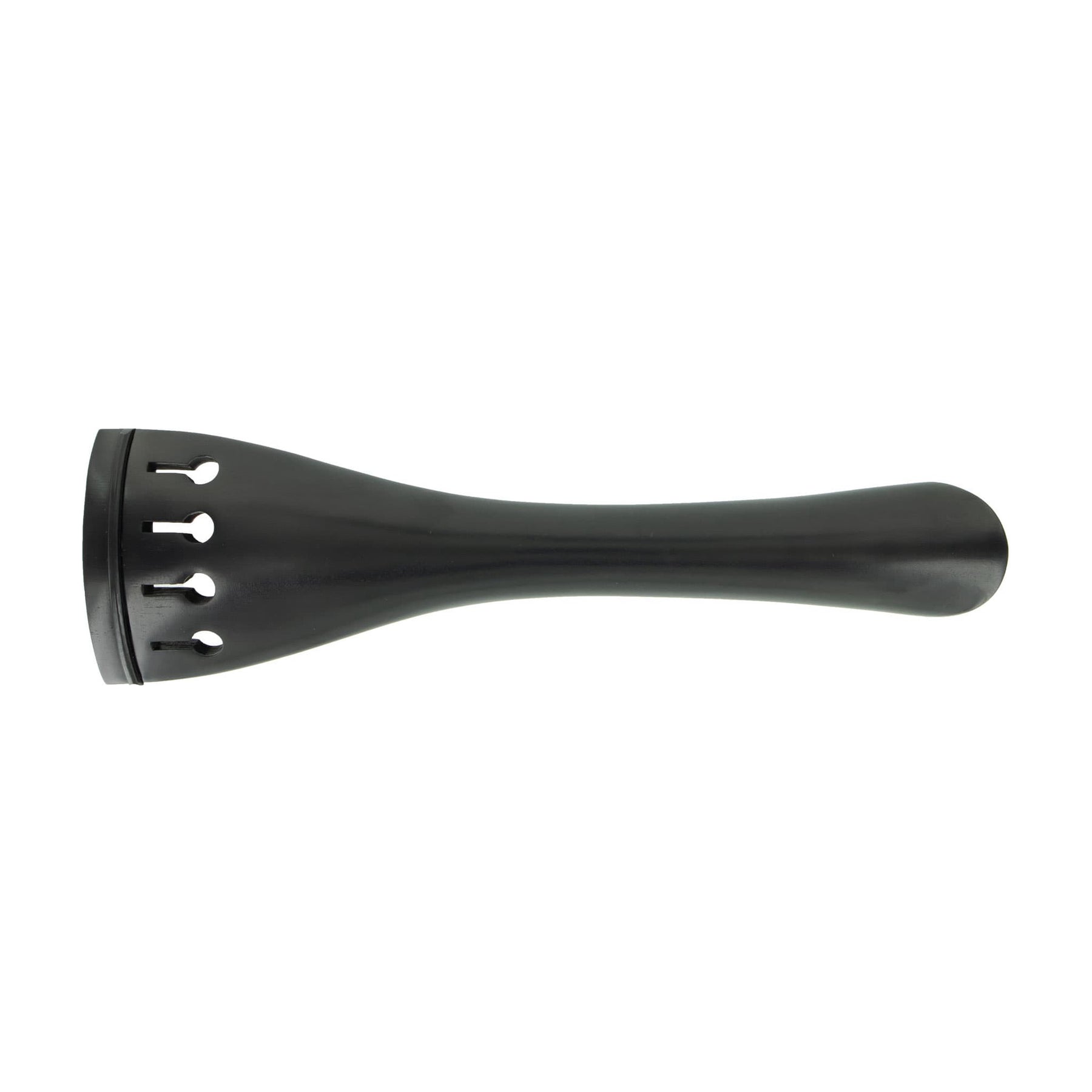 Ebony Double Bass Tailpiece with Vertical (hidden) Tailgut Holes – 3/4 Size