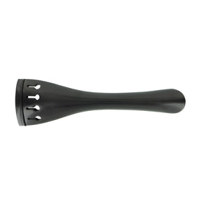 Ebony Double Bass Tailpiece with Vertical (hidden) Tailgut Holes – 3/4 Size