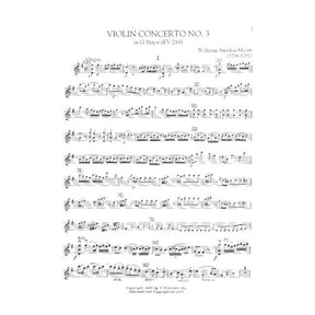 Mozart, WA - Violin Concertos Nos 3, 4, and 5 (K 216, 218, 219) - Violin and Piano - edited by Franko, Herrmann, and Joachim - G Schirmer Edition