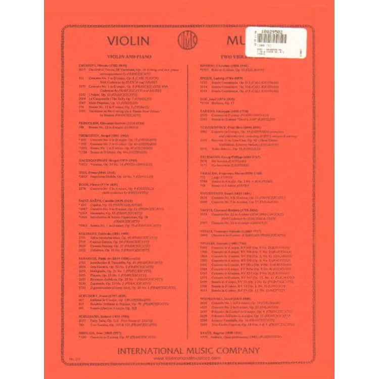 Rode, Pierre - Concerto No 7 in A minor, Op 9 - Violin and Piano - edited by Josef Gingold - International Music Company