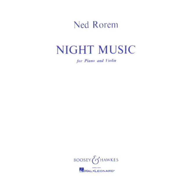 Rorem, Ned - Night Music for Piano and Violin - published by Boosey & Hawkes
