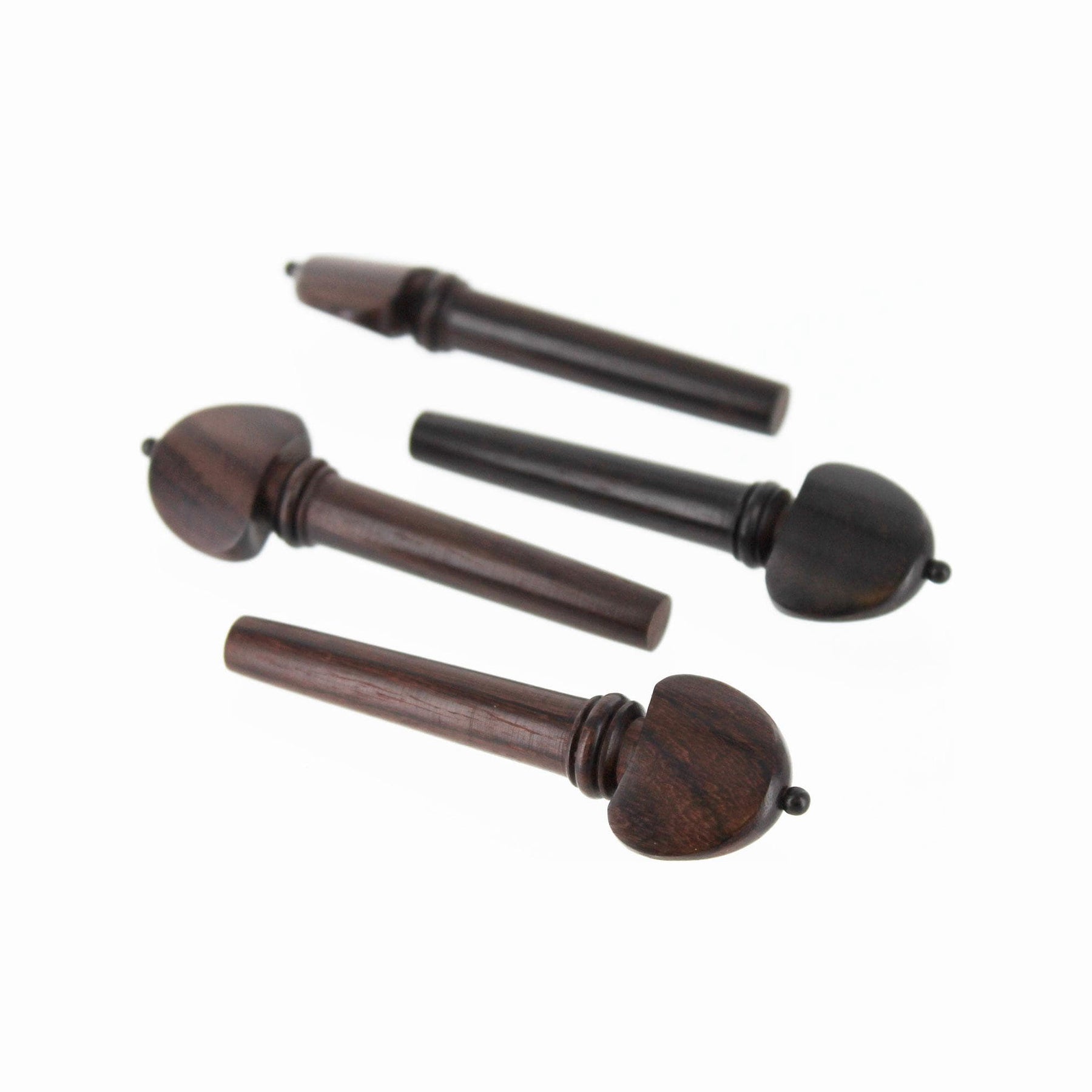 Set of Hill Model Rosewood Viola Pegs with Black Pin Full Size