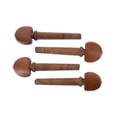 Set of Hill Model Boxwood Cello Pegs with White Pin 4/4 Size
