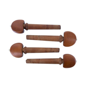 Set of Hill Model Boxwood Cello Pegs with White Pin 4/4 Size