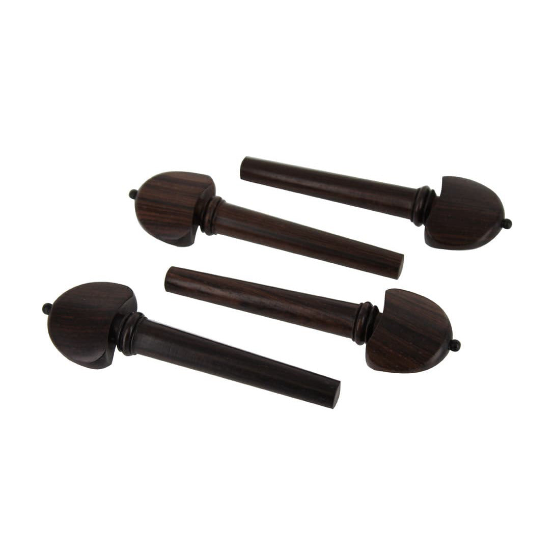 Set of Hill Model Rosewood Cello Pegs with Black Pin 4/4 Size