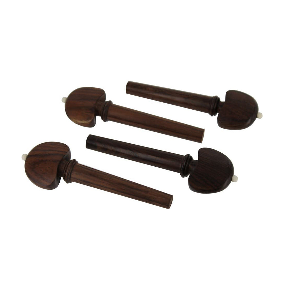 Set of Hill Model Rosewood Cello Pegs with White Pin 4/4 Size