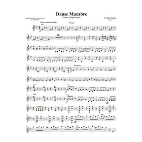 Saint-Saens, Camille - Danse Macabre, Op 40 - Violin and Piano - Kalmus Edition
