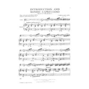 Saint-Saëns, Camille - Introduction and Rondo Capriccioso, Op 28 - Violin and Piano - edited by Zino Francescatti - International Music Company
